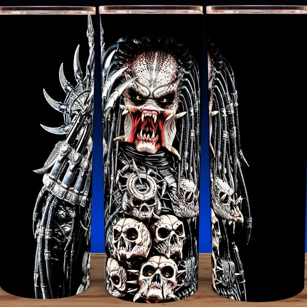 The Predator 80s Movie Comic Book Style Cup Mug Tumbler